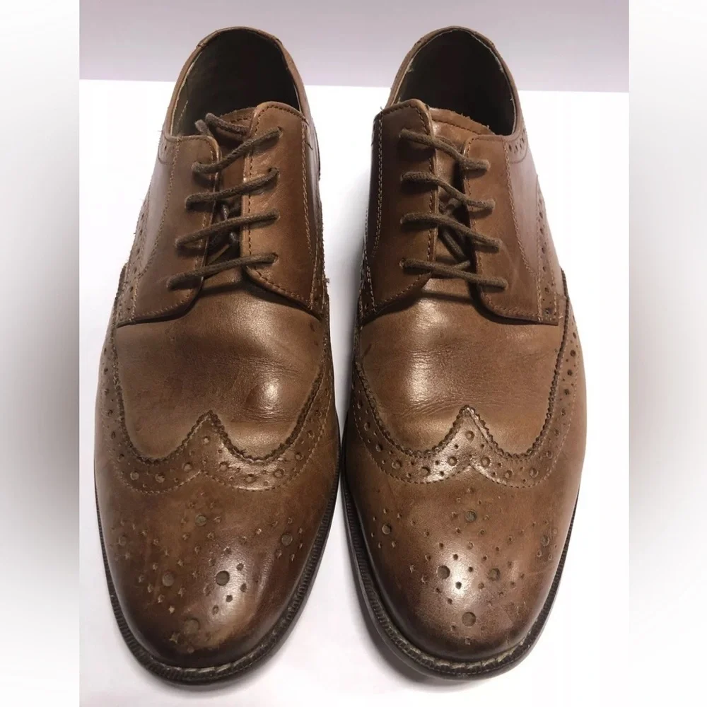 Florsheim Men’s Castellano Wingtip Oxford Dress Shoes, Size 10.5M.